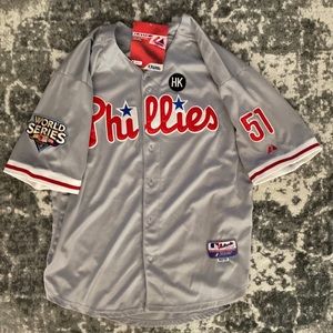 Original Majestic MLB  #51 Carlos Ruiz 2009 Jersey